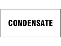 Condensate pipeline identification label