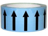 Flow indication tape for air