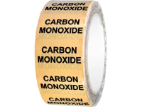 Carbon monoxide pipeline identification tape.