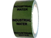 Industrial water pipeline identification tape.