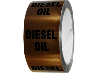 Diesel oil pipeline identification tape.