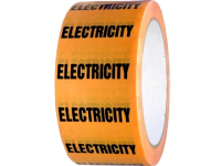 Electricity pipeline identification tape.