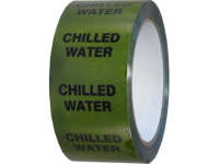 Chilled water pipeline identification tape.