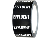 Effluent pipeline identification tape.