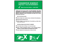 Conserve energy lighting pocket guide.