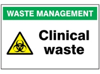Clinical Waste Sign