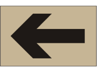 Directional arrow heavy duty stencil