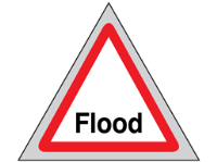Flood roll up road sign