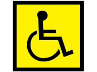 Disabled logo sign