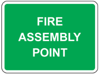 Fire assembly point sign