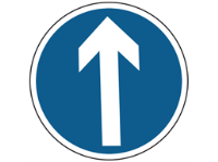 Ahead only sign