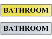 Bathroom public area sign