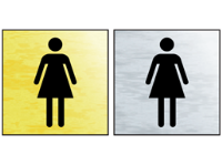 Ladies toilet public area sign