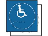 Disabled wheelchair symbol sign.
