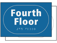 Fourth floor sign.