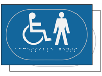 Gentlemen/Disabled toilet sign.