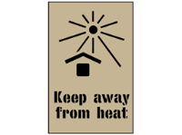 Keep away from heat stencil