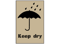 Keep dry stencil