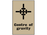 Centre of gravity stencil