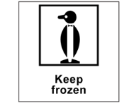 Keep frozen heavy duty packaging label