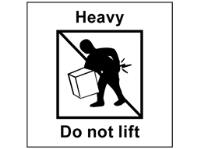 Heavy do not lift heavy duty packaging label