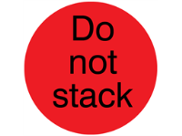 Do not stack packaging label