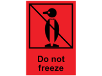 Do not freeze shipping label.