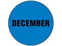 December inventory date label