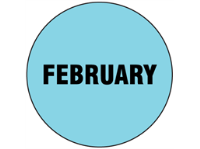 February inventory date label