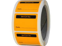 Batch number fluorescent label