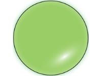 Fluorescent green inventory dot label