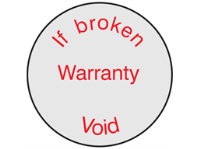If broken warranty void label