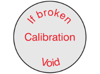 If broken calibration void label