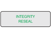 Integrity seal label