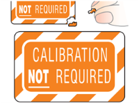 Calibration not required label