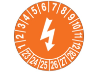Electrical check month and year label