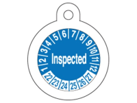 Inspected month and year tag