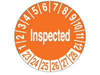 Inspected month and year label