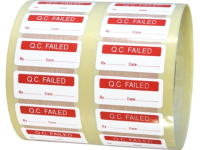 Q.C. Failed label.