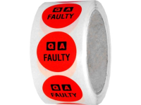 QA Faulty label