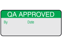 QA approved aluminium foil labels.