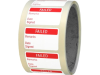 Failed quality assurance label