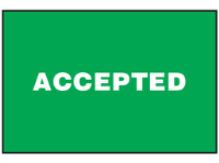 Accepted sign.