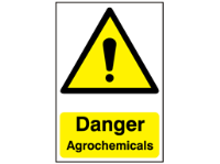 Danger, Agrochemicals safety sign.