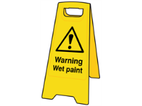 A-board, warning wet paint