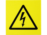 Electrical voltage symbol label