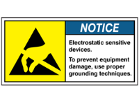 Electrostatic sensitive devices label