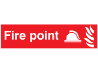 Fire point, mini safety sign.
