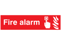 Fire alarm, mini safety sign.