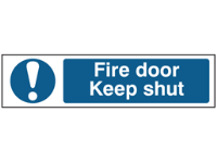 Fire door Keep shut, mini safety sign.